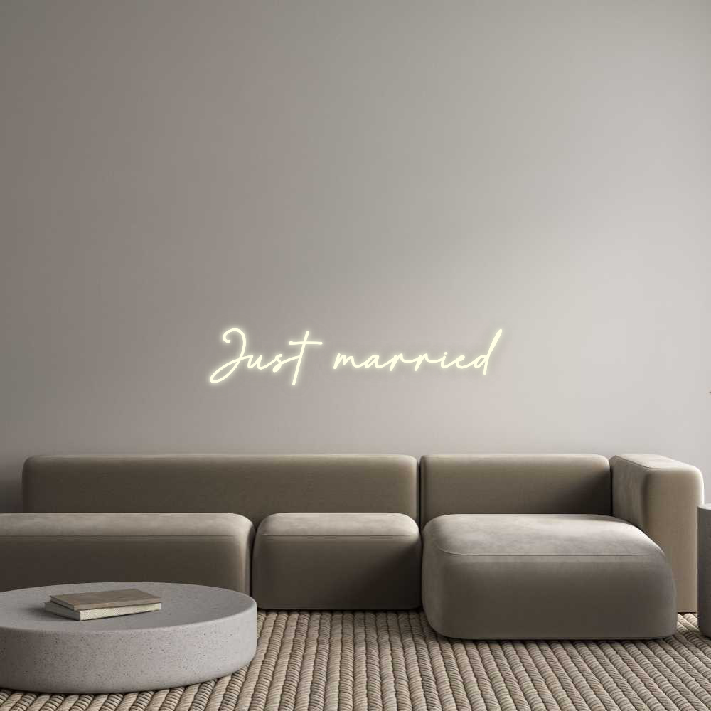 Custom Neon: Just married