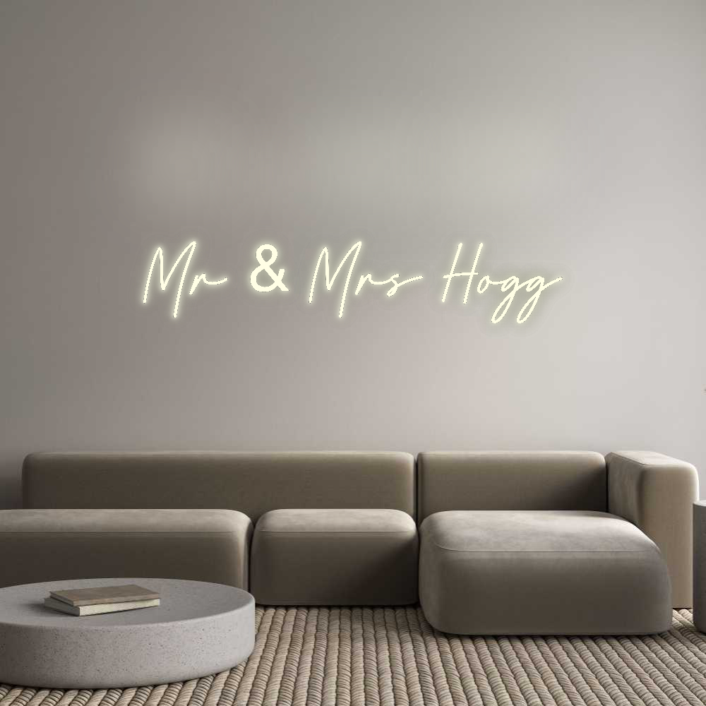 Custom Neon: Mr & Mrs Hogg