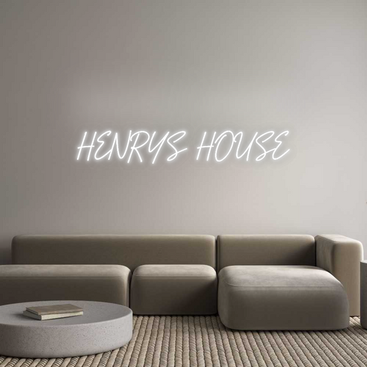 Custom Neon: HENRYS HOUSE