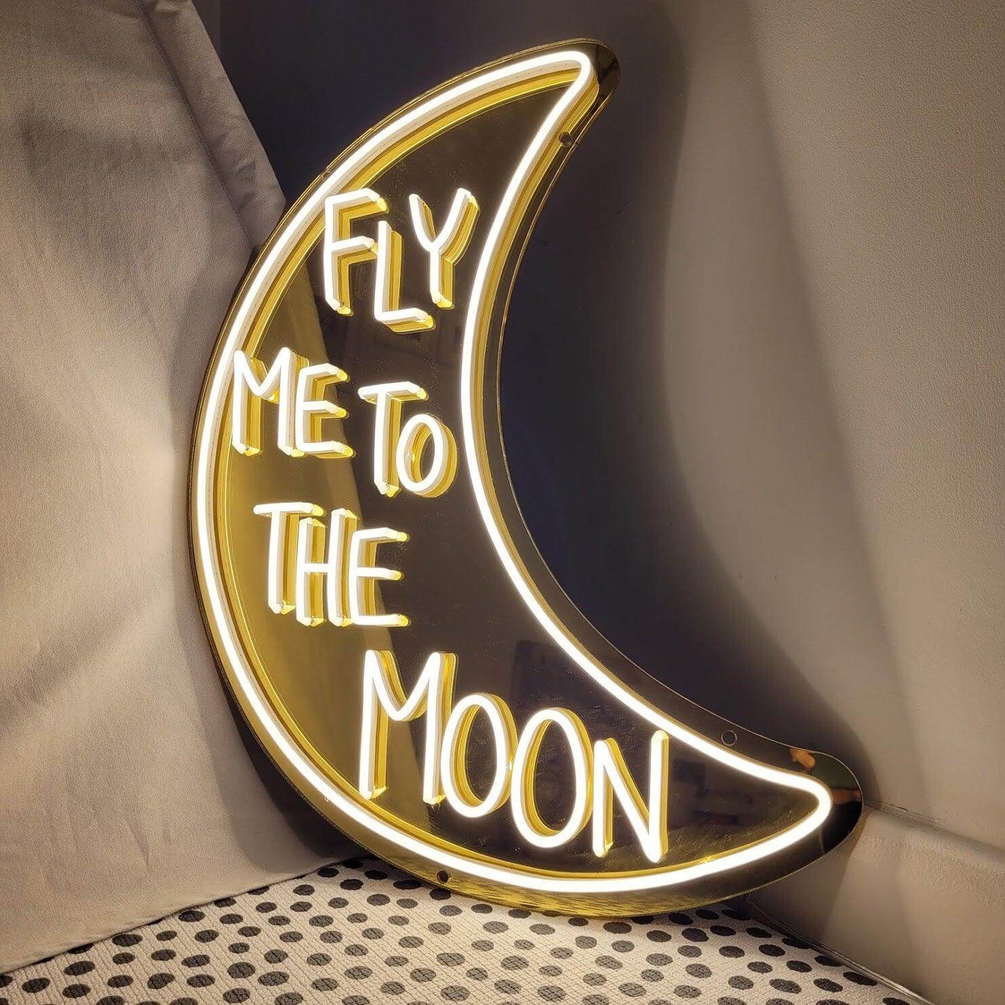 FLY ME TO THE MOON, LET ME PLAY AMONG THE STARS - Little Rae Neon Signs