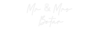 Custom Neon: Mr & Mrs
 Bo...