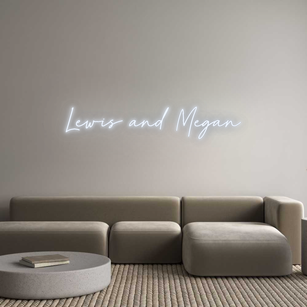 Custom Neon: Lewis and Megan
