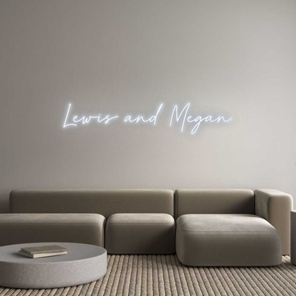 Custom Neon: Lewis and Megan