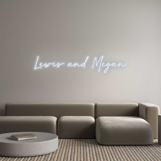 Custom Neon: Lewis and Megan