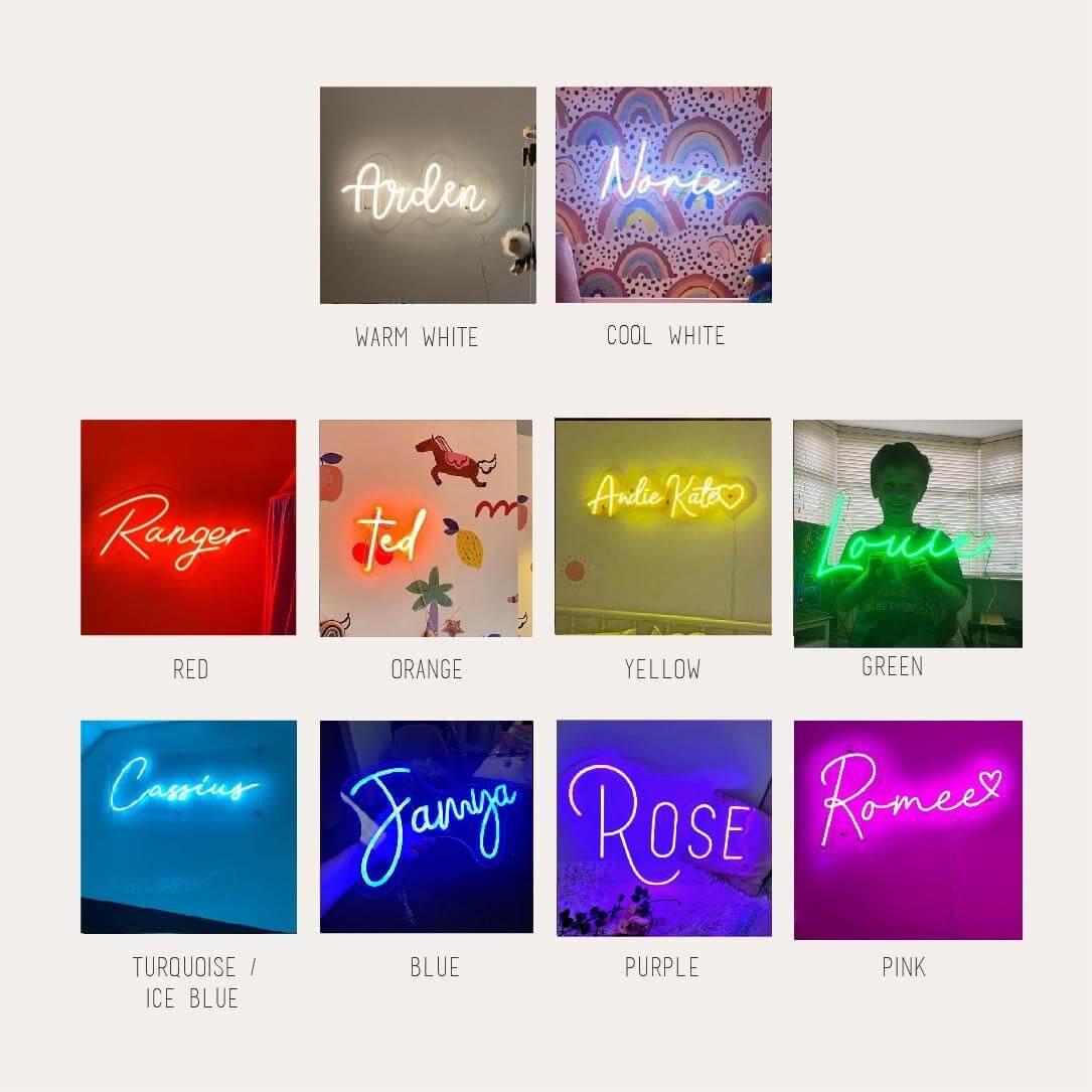 CUSTOM NEON NAMES - Little Rae Neon Signs