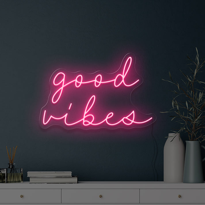 good vibes neon sign 