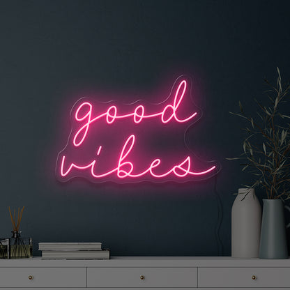 good vibes neon sign 