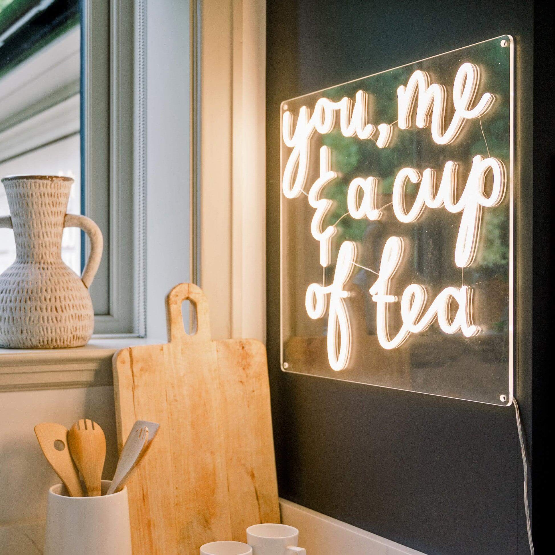 YOU ME & A CUP OF TEA - Little Rae Neon Signs