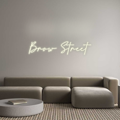 Custom Neon: Brow Street