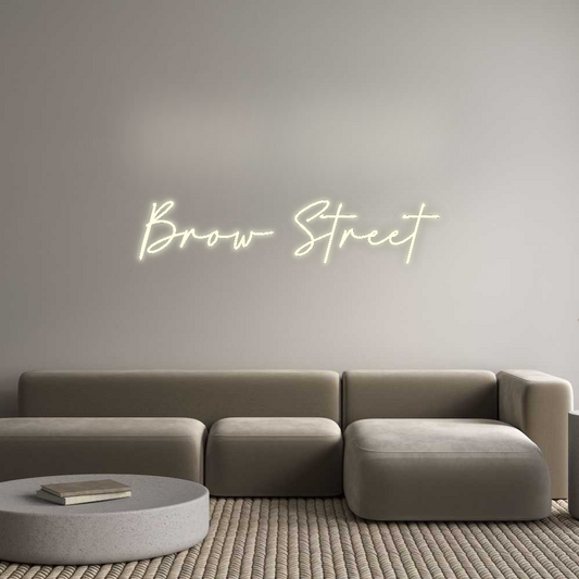 Custom Neon: Brow Street