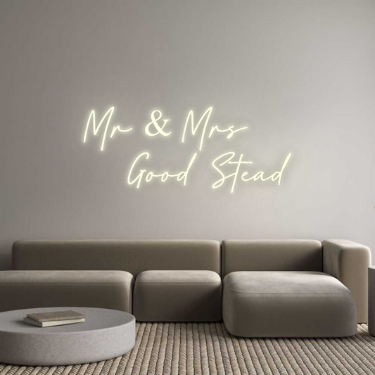 Custom Neon: Mr & Mrs 
  ...