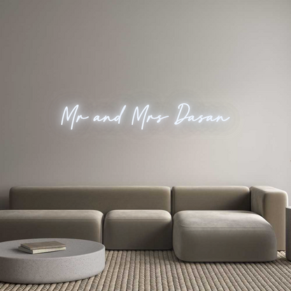 Custom Neon: Mr and Mrs Da...