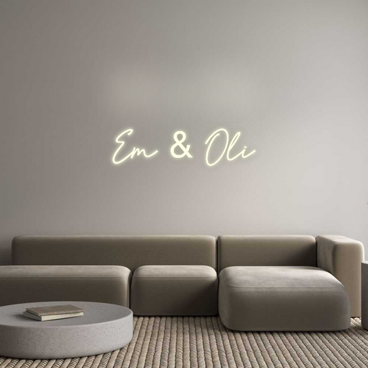 Custom Neon: Em & Oli