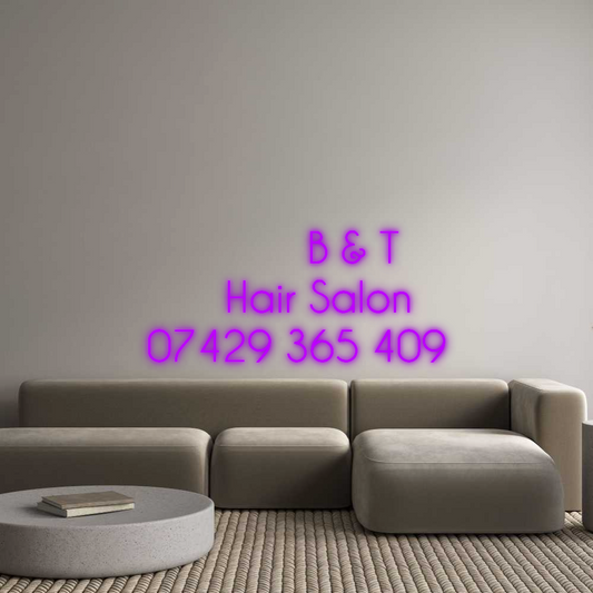 Custom Neon:        B & T
...