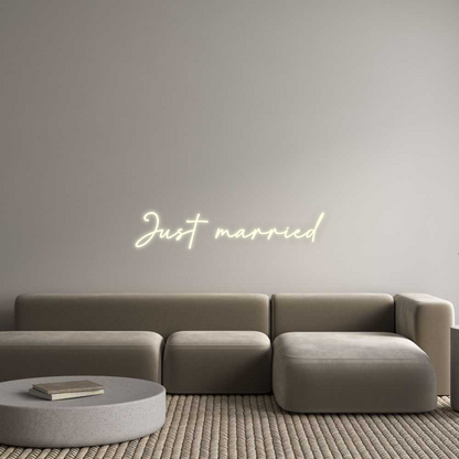 Custom Neon: Just married