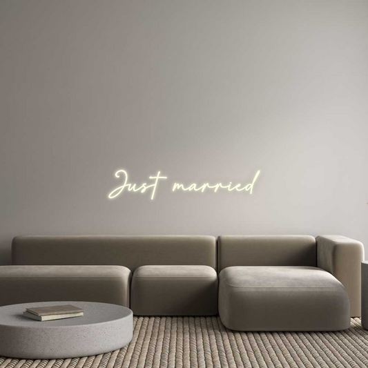 Custom Neon: Just married