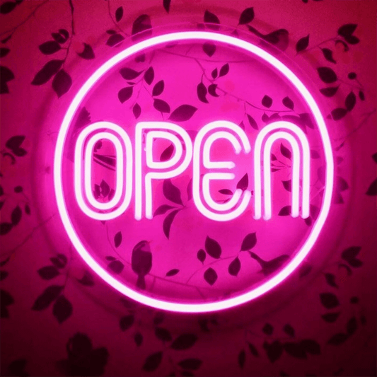 Open Neon Sign