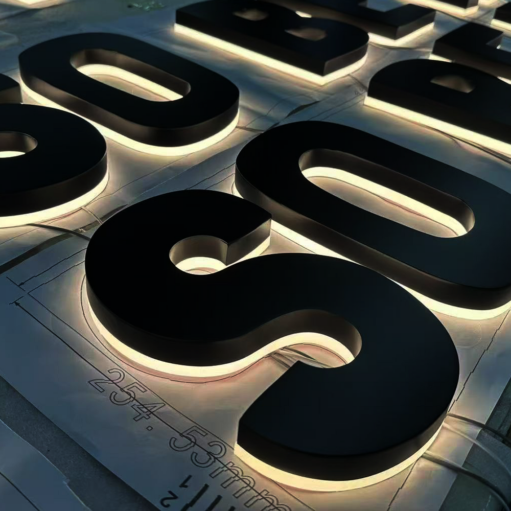 backlit signage